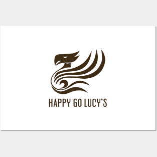 Happy Go Lucy's Logo (Front Design) Posters and Art